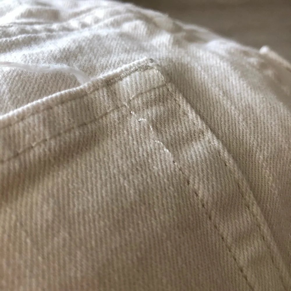 H&M Summer Straight Jeans Bone White - Picture 4 of 4